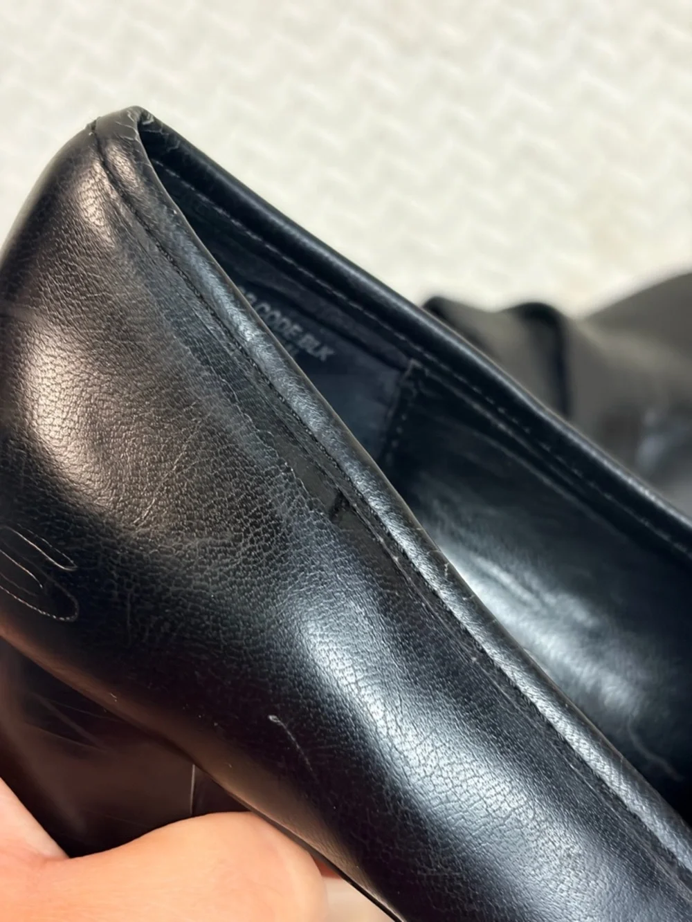 Vtg‎ 90s SKECHERS Womens 6 Chunky Platform Loafers Buckle Black Faux Leather Y2K